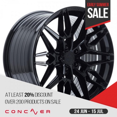 CONCAVER CVR6 9,5x19 BLANK ET20-45 platinum black