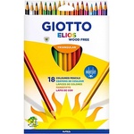 GIOTTO Цветни моливи GIOTTO elios триъгълни 18 броя 277900 (277900)