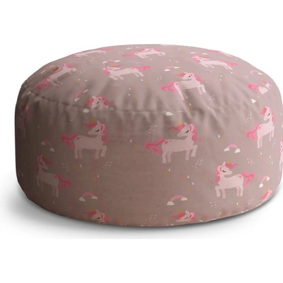 Sablio Taburet Circle Pony: 38x48 cm