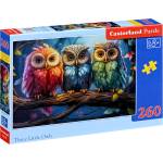 Castorland Пъзел Castorland от 260 части - Три малки сови - baby