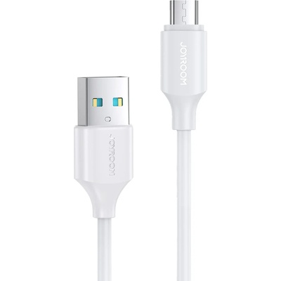 JOYROOM Кабел за зареждане / пренос на данни Joyroom, USB-A към Micro USB, 480Mb / s, 2.4A, 0.25m, бял, (S-UM018A9) (S-UM018A9 0.25m white)