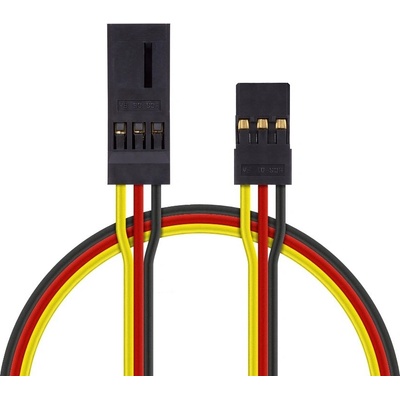 Hitec 4606 S prodlužovací kabel 90cm JR plochý silný zlacené kontakty