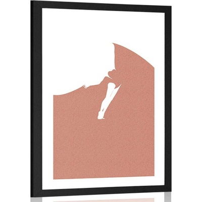 Plakát s paspartou abstrakce tajemného tance - 40x60 black