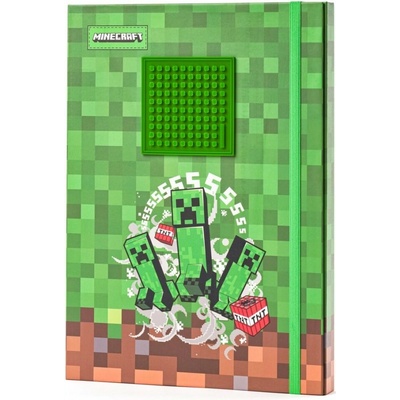 Pixie crew Kartonové složky A4 Minecraft zeleno hnědá