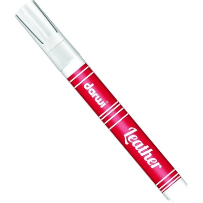 Darwi Paint On Leather Marker Маркер върху кожата White 6 ml 1 бр (DA0420013010C)
