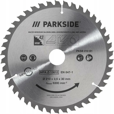 PARKSIDE PILOVÝ KOTOUČ PKSB 210 B1 42 210MM na dřevo