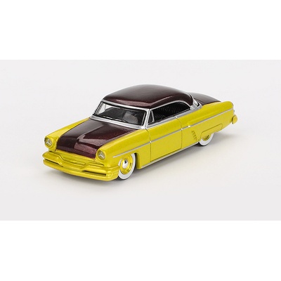 MINI GT Lincoln Capri Hot Rod 1954 Lime Yellow 1:64