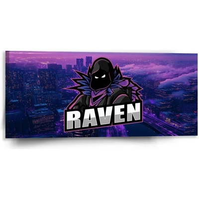 Sablio Obraz FORTNITE RAVEN Steampunk město - 110x50 cm