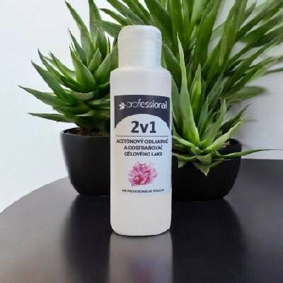 Amoene odstraňovač laku s acetónom a gél lak 2v1 100 ml