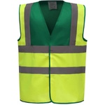 Yoko HI-VIS HVW100 / Предпазна жилетка - зелена за парамедик/ жълта hi-vis S (79W100zx401)