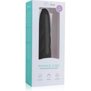 EasyToys Power Vibe - вибратор с усукан силиконов корпус - черен