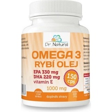 Dr. Natural Omega 3 rybí olej 1000 mg EPA330 mg DHA220 mg 150 kapslí