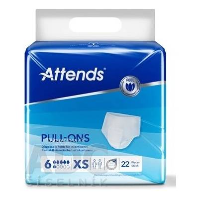 ATTENDS Pull-Ons 6 XS inkontinenčné nohavičky, savosť 1499 ml, obvod bokov 45-60 cm, 1x22 ks
