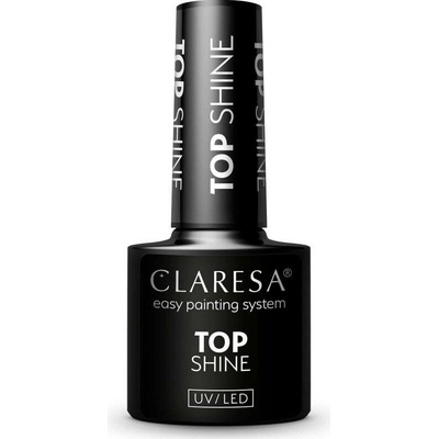 Claresa UV/LED Top Shine gelový vrchní lak na nehty lesklý 5 g