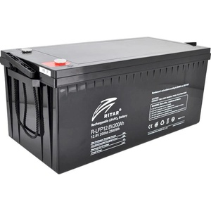 Ritar Литиево йонна LiFePO4 Батерия за соларни системи LFP12.8V200AH 12V / 200Ah -522/ 240 /219 mm F12/M8 RITAR (RITAR-LFP-12.8V-200AH) - stokatastoki