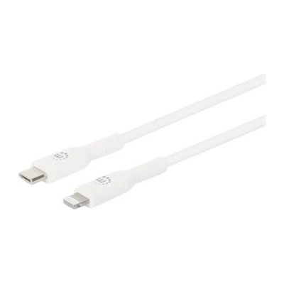 Manhattan MANHATTAN кабел USB-C към Lightning 1m бял (394512)
