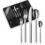 WMF Habitum cutlery set for 12 people, cutlery 60 pieces, monobloc knife, Cromargan stainless steel polished, shiny, dishwasher safe - 1186006040 (1186006040)