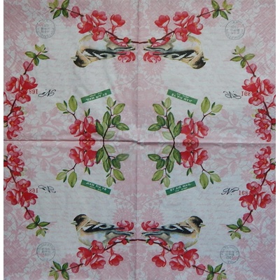 Paper Designe servítky Sweet birds 33x33cm