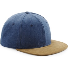 Beechfield B 668 Suede Peak Snapback 6 panelová COT53066811199-denim blue Denim