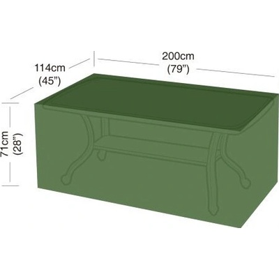 M.A.T. Group Krytie plachty pre obdĺžnikový 8-miestny stôl 200 × 114 × 71 cm, PE 90 g/m2 791835