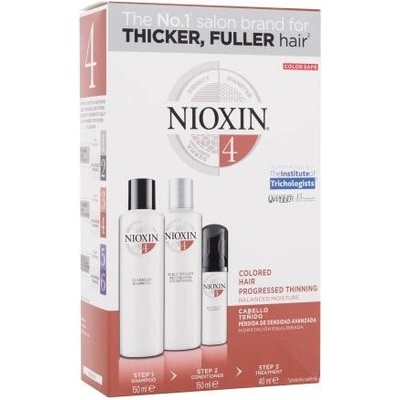 Nioxin System 4 šampon Cleanser Shampoo 150 ml + kondicionér Scalp Therapy Revitalizing Conditioner 150 ml + vlasová péče Scalp & Hair Treatment 40 ml darčeková sada