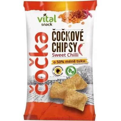 Vital Chips šošovkové sweet chilli 65 g