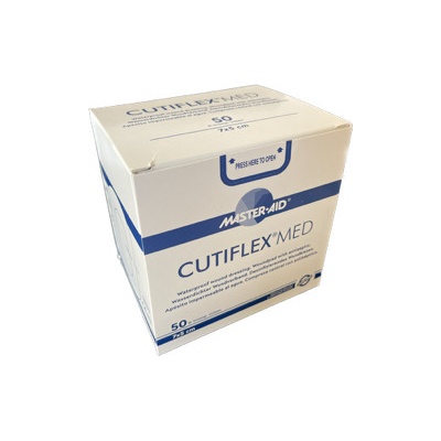 Master Aid Náplast antiseptická voděodolná Cutiflex Med 7 x 5 cm/50 ks s polštářkem