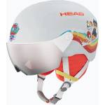 HEAD Детска скиорска каска HEAD Yuki Visor Paw S2 Jr paw sky/silver/red