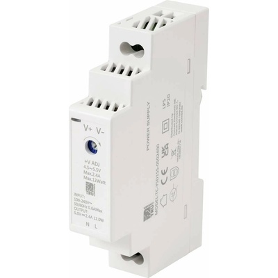TRU COMPONENTS TC-13713360 síťový zdroj na DIN lištu Spotřeba (Stand-By) 0.3 W 5 V/DC 2.4 A 12 W Počet výstupů:1 x Obsah