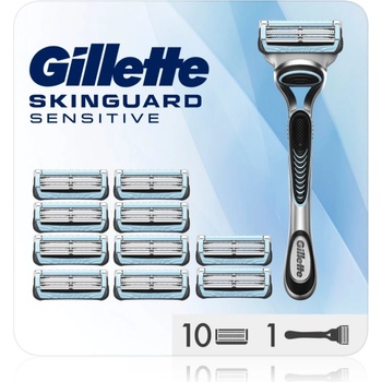 Gillette Skinguard Sensitive самобръсначка + резервни остриета 11 бр