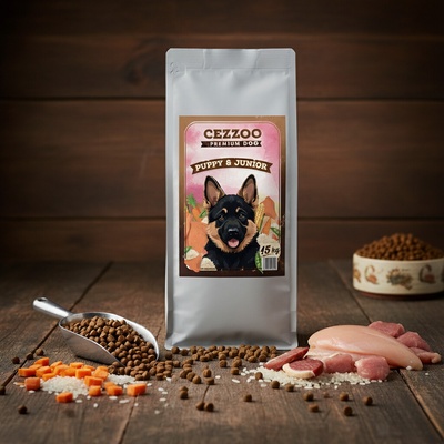 Cezzoo Premium Puppy & Junior Chicken 15 kg