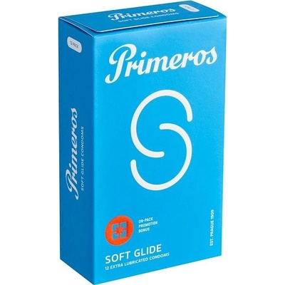 Primeros Soft Glide Extra tenké se zvýšenou dávkou lubrikace, veganské 12 ks