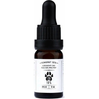 Konopný Táta CBD olej pro psy 10% Lososový 10 ml