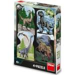 Dino - Puzzle 4x54 Jurský svet - 40 - 99 piese