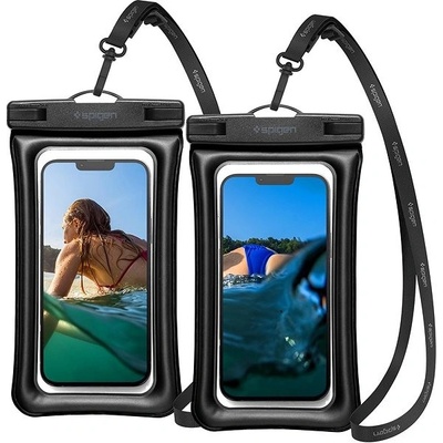 Púzdro Spigen Aqua Shield WaterProof Floating Case A610 2 Pack čierne