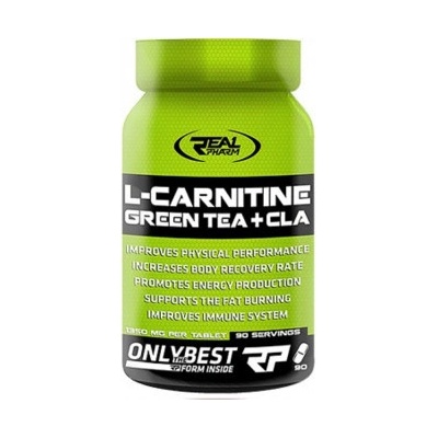 Real Pharm L-Carnitin + Green Tean + Cla 90 kapslí
