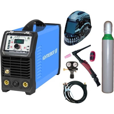 Kühtreiber MAKin 200 TIG HF + zem + TIG hořák U/D + kukla + ventil + lahev SET TOP