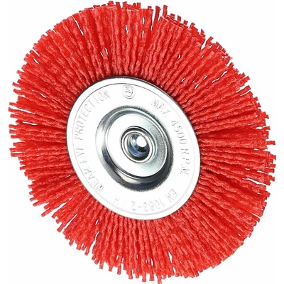 Nylonový abrazivní kartáč s šestihrannou stopkou SK11 - 100 mm - zrnitost #80