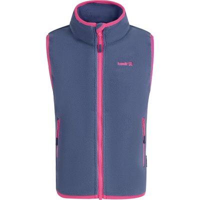 Kamik Детски поларен елек Kamik Kid's Dawn Fleece vest - Slate / Pinky - размер 122 (EU) (703-5355-0812)