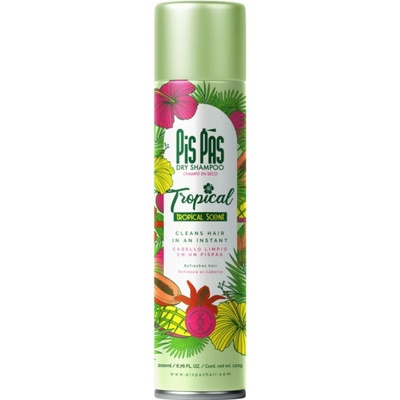 Pis Pas suchý šampon na vlasy Tropical 200 ml