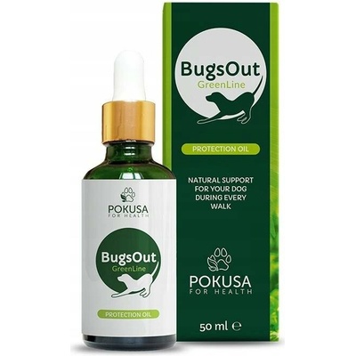 Pokusa BugsOut Oil Olej kapky proti klíšťatům a hmyzu pro psy 50 ml