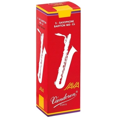 Vandoren Java Red Cut 3 Тръстикова пластинка за баритон саксофон (SR343R-5KS)