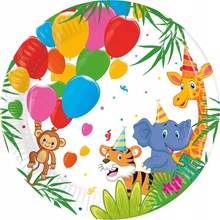 Procos Kvalitné kompostovateľné taniere Jungle Balloons
