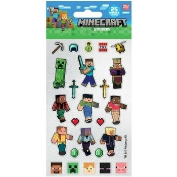 Třpytivé samolepky Minecraft