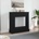 vidaXL Камина Surround Черен дъб 90x30x90 cm Инженерна дървесина (865984)