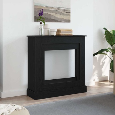 vidaXL Камина Surround Черен дъб 90x30x90 cm Инженерна дървесина (865984)