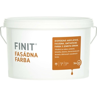 SLOVLAK FINIT FASÁDNA FARBA BIELA 4KG