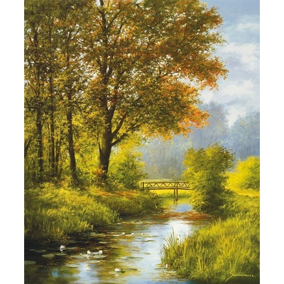 Krajina u jezera II 1 deska 50x60