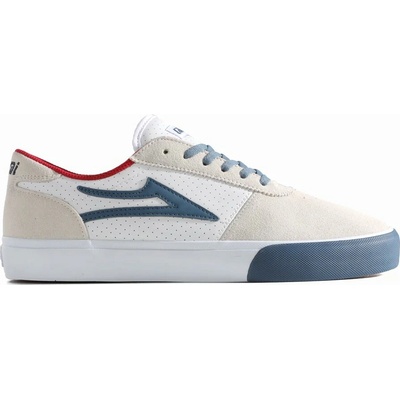 Lakai Manchester White Suede Navy Perf
