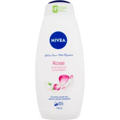 Nivea Rose & Almond Oil кремообразен душ гел с бадемово масло 750 ml за жени